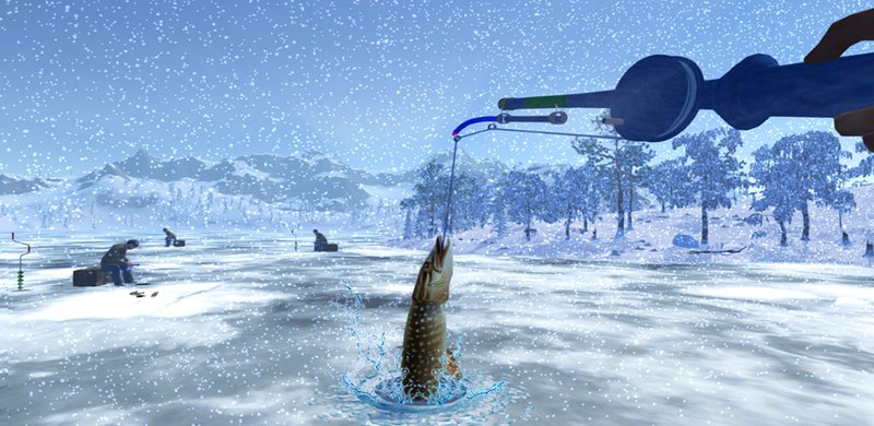 Ice fishing gambling game in United Kigdom